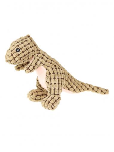 animALL Hračka Dog Dinosaurus plyš světle hnědý 25 cm