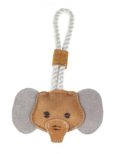 animALL Hračka přetahovadlo Slon kůže s provazem 26,5 cm