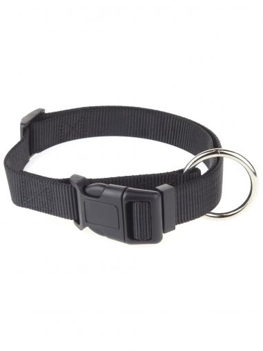 animALL Obojek popruhový černý M-L 35-50 cm/20 mm