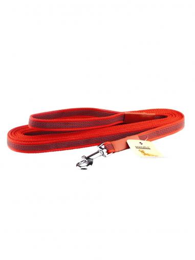 animALL Stopovací šňůra pogumovaná červená 15 mm x 5 m