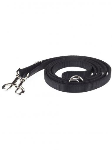 animALL Vodítko popruhové přepínací černé 250 cm/20 mm