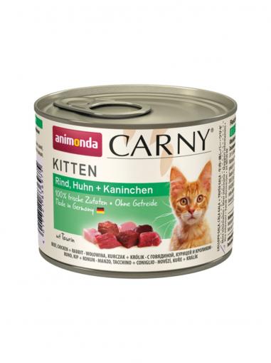 Animonda CARNY Kitten hovězí, kuře, králík 200 g