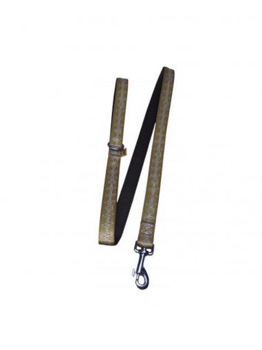 BafPet Vodítko popruh EKG hnědé 120 cm/10 mm