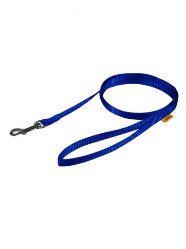 BafPet Vodítko popruh JEDNOBAREVNÉ modré 150 cm/25 mm