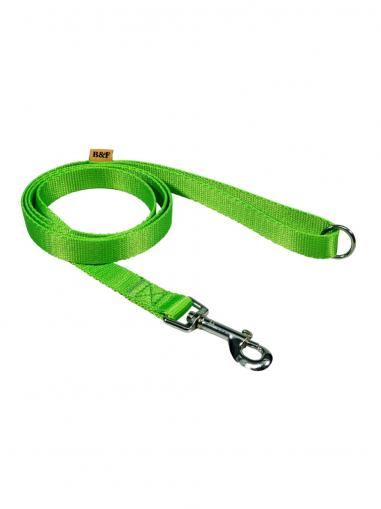 BafPet Vodítko popruh JEDNOBAREVNÉ zelené 150 cm/20 mm