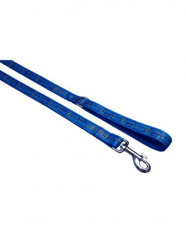 BafPet Vodítko popruh OBDÉLNÍČKY modré 150 cm/15 mm