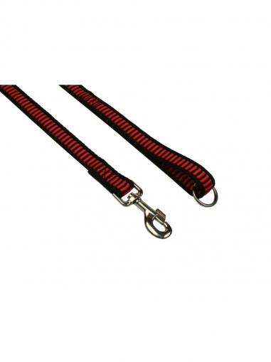 BafPet Vodítko popruh ŽEBŘÍK červené 150 cm/25 mm