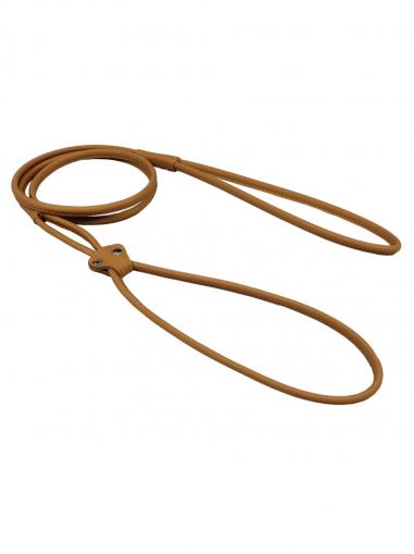BafPet Vodítko předváděcí šité kulatá kůže 100 cm/5 mm