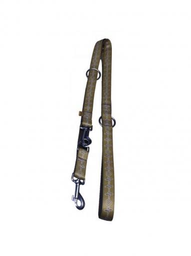BafPet Vodítko přepínací popruh EKG hnědé 240 cm/20 mm