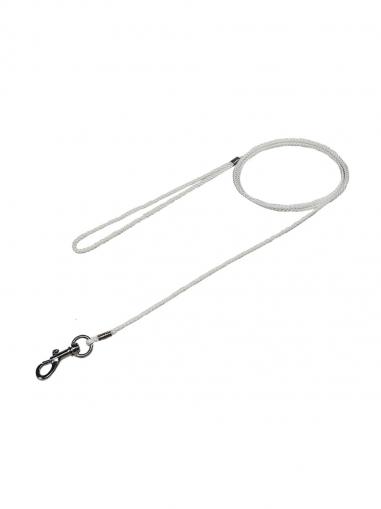 BafPet Vodítko šňůrka bílé 130 cm/3 mm