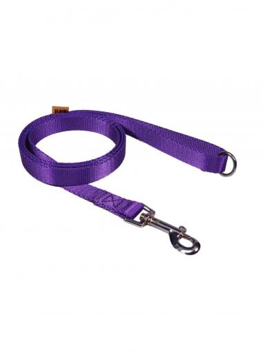 BafPet Vodítko popruh JEDNOBAREVNÉ fialové 150 cm/20 mm