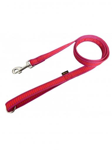 BafPet Vodítko popruh ŽEBŘÍK fuchsie 150 cm/25 mm