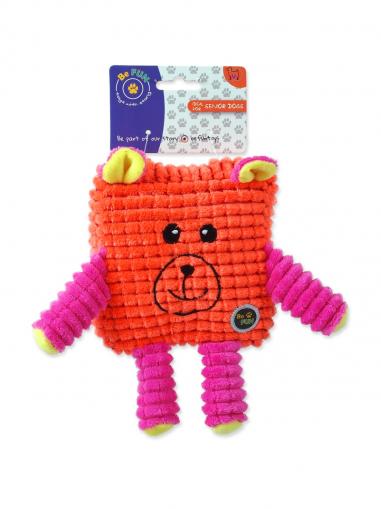 BeFun Hračka CALYPSO senior čtverec oranžový 12,5 cm