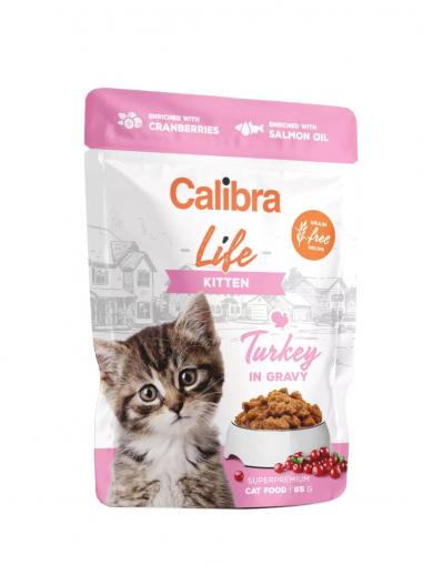 Calibra Cat Life kapsička Kitten Turkey in gravy 85 g