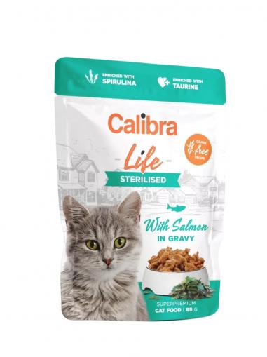 Calibra Cat Life kapsička Sterilised Salmon in gravy 85 g