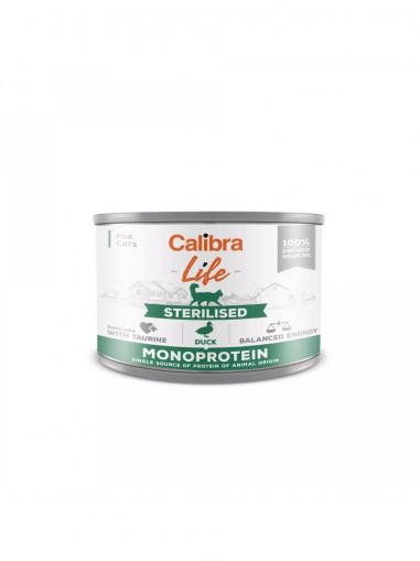 Calibra Cat Life konzerva Sterilised Duck 200 g