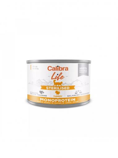 Calibra Cat Life konzerva Sterilised Turkey 200 g