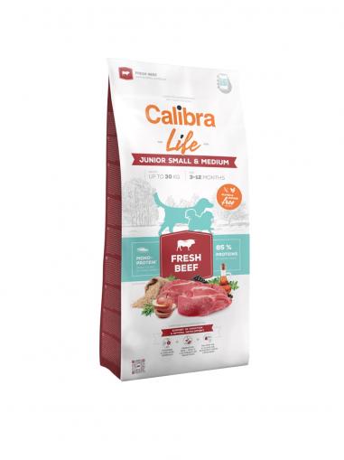 Calibra Dog Life Junior Small & Medium Breed Fresh Beef 12 kg