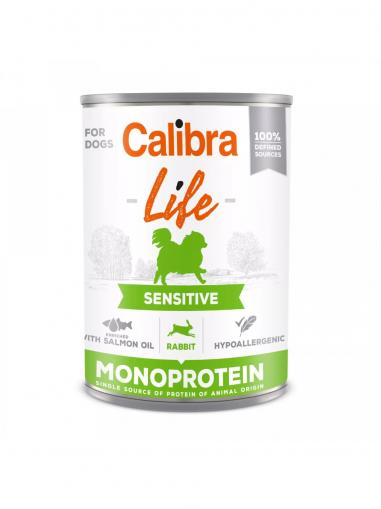 Calibra Dog Life konzerva Sensitive Rabbit 400 g