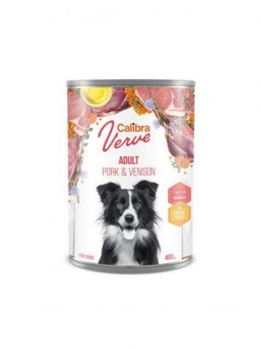 Calibra Dog Verve konzerva grain free Adult Pork & Venison 400 g