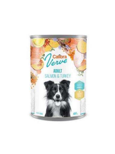 Calibra Dog Verve konzerva grain free Adult Salmon & Turkey 400 g