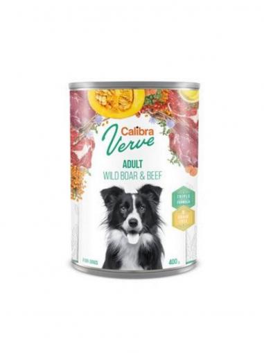 Calibra Dog Verve konzerva grain free Adult Wild Boar & Beef