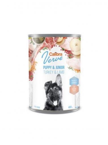 Calibra Dog Verve konzerva grain free Junior Turkey & Lamb 400 g