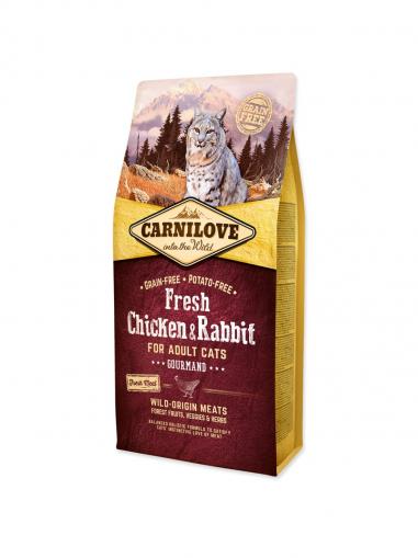 Carnilove Cat Fresh Chicken & Rabbit for Gourmand Cats 6 kg