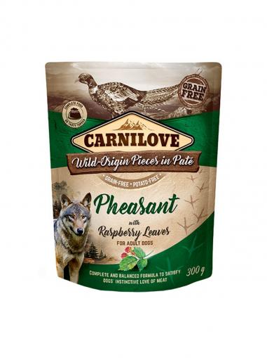Carnilove Dog Pouch Paté Pheasant with Raspberry Leaves 300 g