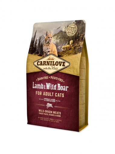 Carnilove Lamb & Wild Boar for Adult Cats Sterilised 2 kg