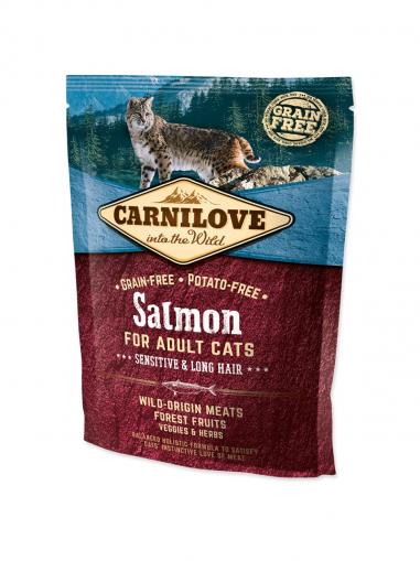 Carnilove Salmon for Adult Cats Sensitive & Long Hair 400 g