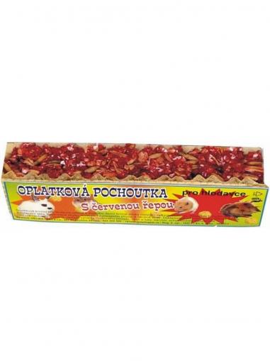 Delika-Pet oplatková pochoutka červená řepa 1 ks