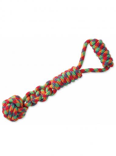 Dog Fantasy Hračka přetahovadlo madlo+míč 37 cm