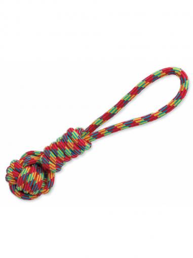 Dog Fantasy Hračka přetahovadlo tenisák házecí 34 cm