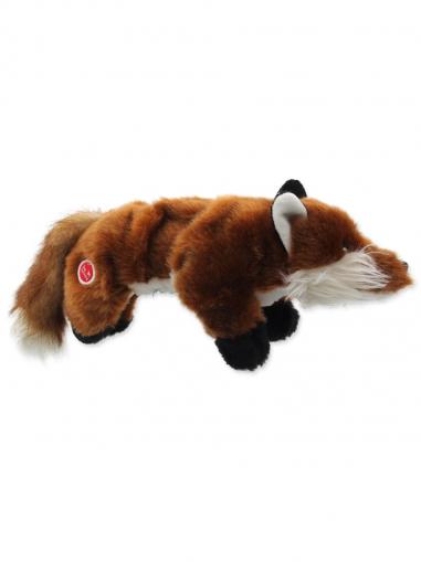 Dog Fantasy Hračka Skinneeez Plush pískací liška černé tlapky 45 cm