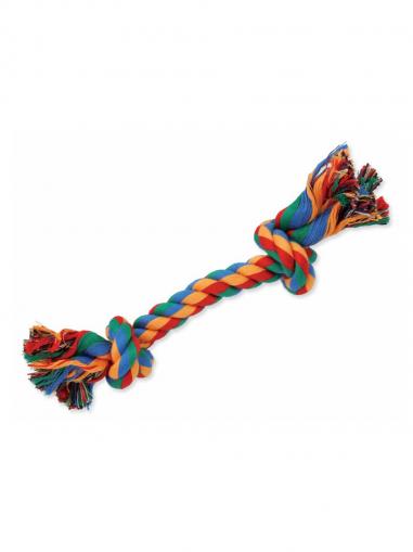 Dog Fantasy Uzel bavlněný barevný 2 knoty 20 cm