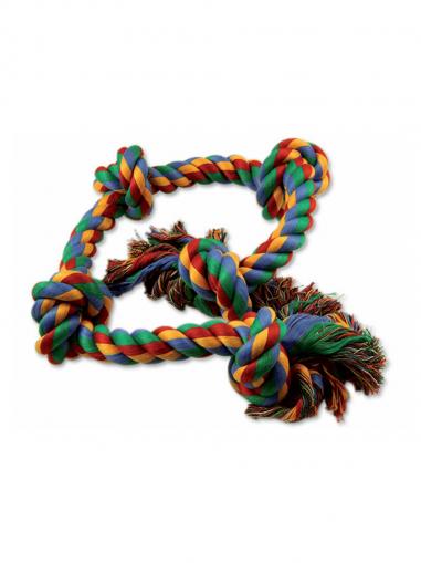 Dog Fantasy Uzel bavlněný barevný 5 knotů 95 cm