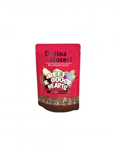Dolina Noteci Superfood kapsička Hovězí a husí srdíčka pro psy 300 g