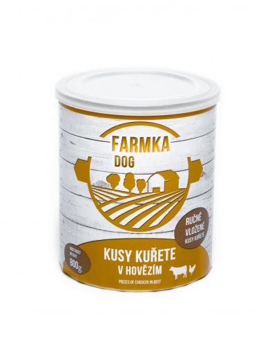 Falco FARMKA DOG kusy kuřete v hovězím 800 g
