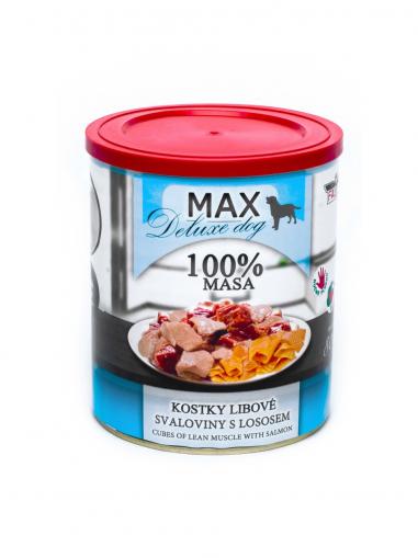 Falco MAX deluxe kostky libové svaloviny s lososem 800 g