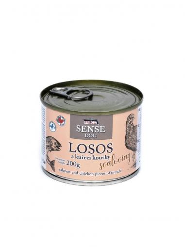 Falco SENSE DOG losos a kuřecí kousky svaloviny 200 g