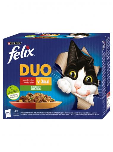 Felix Fantastic DUO lahodný výběr se zeleninou v želé 12x85 g