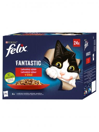 Felix Fantastic lahodný výběr v želé 24x85 g