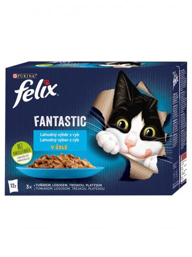 Felix Fantastic lahodný výběr z ryb v želé 12x85 g