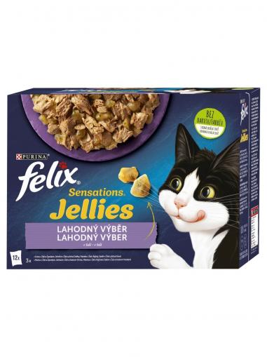 Felix Sensations Jellies Lahodný výběr v želé 12x85 g