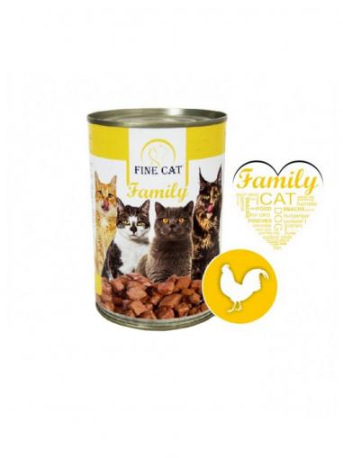 Fine Cat Family konzerva drůbeží 415 g