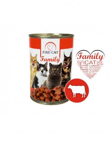 Fine Cat Family konzerva hovězí 415 g