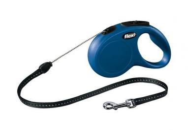 Flexi Classic New lanko M 5 m modré do 20 kg
