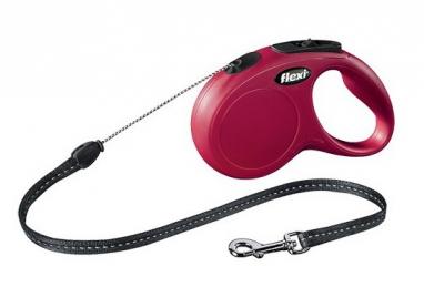 Flexi Classic New lanko S 5 m červené do 12 kg