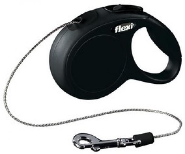 Flexi Classic New lanko XS 3 m černé do 8 kg